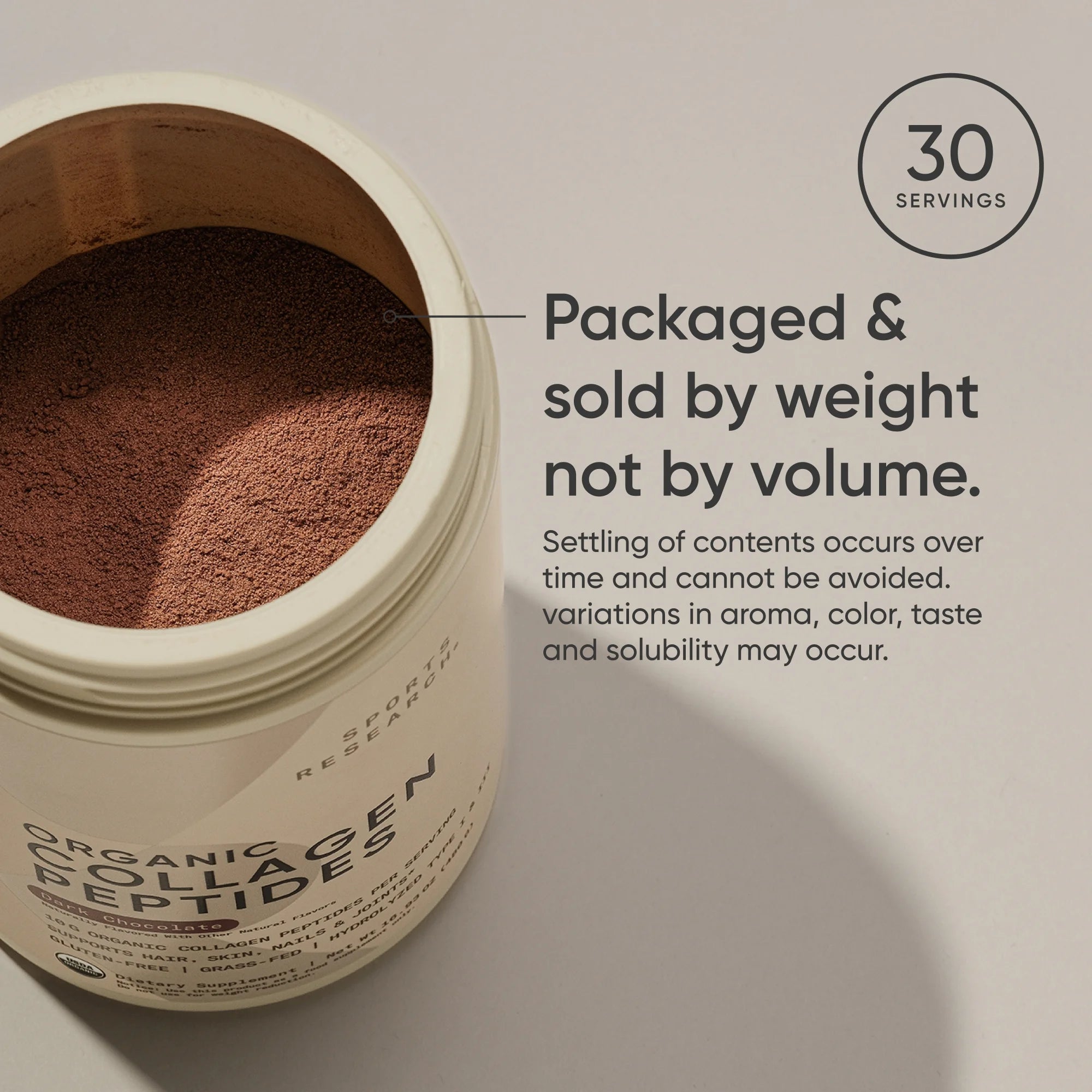 Collagen Peptides Organic Chocolate (30 Servings)