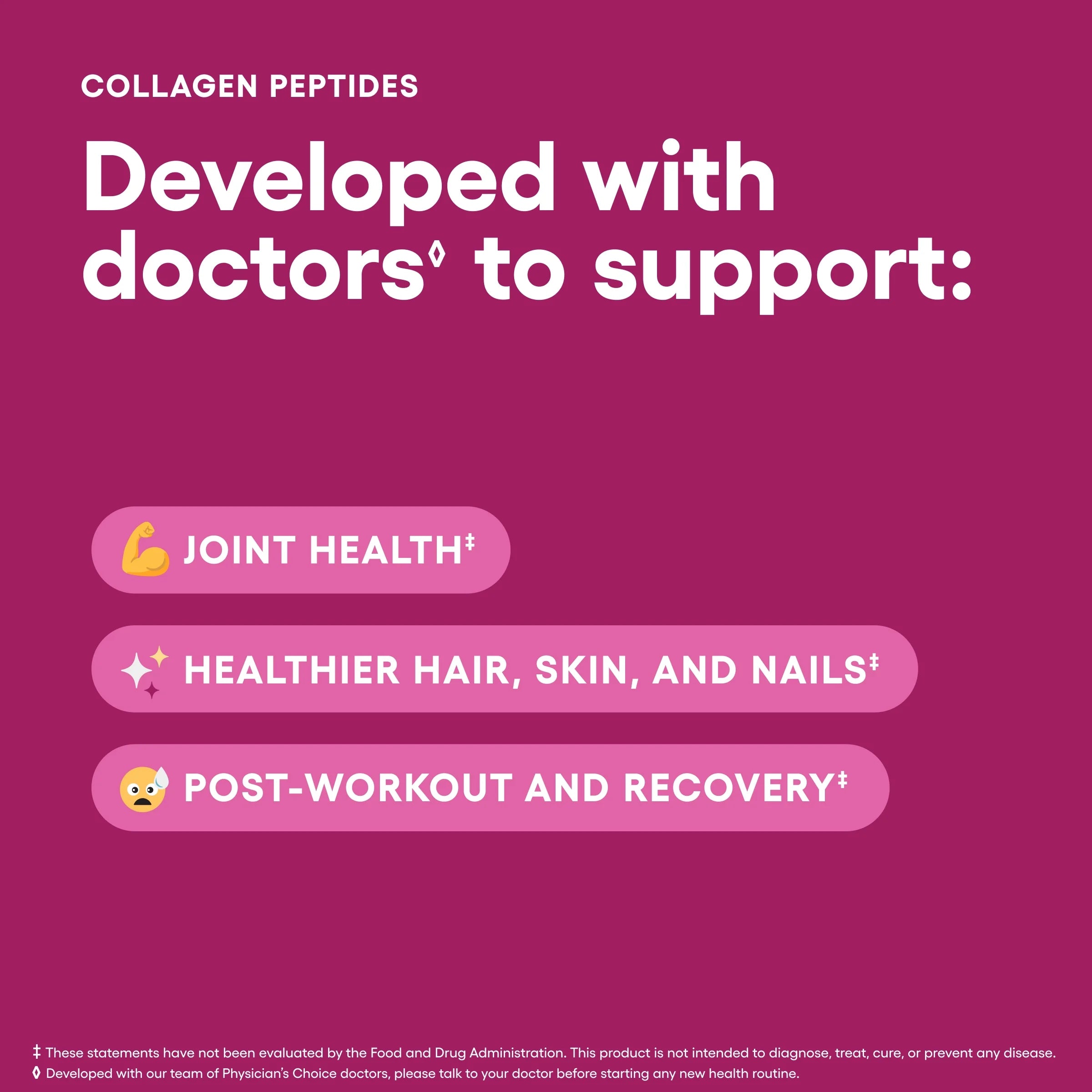 Physician'S Choice Collagen Peptides Powder, 246G, Unflavored, 8.7 Oz (2-Pack)