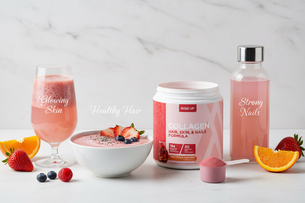 Beauty Collagen (30 Servings) Fruit Punch - Hair, Skin, & Nails Formula