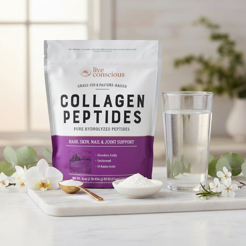Collagen Peptides Powder - Naturally-Sourced Hydrolyzed Collagen Powder - Hair, Skin, Nail, and Joint Support - Type I & III Grass-Fed Collagen Supplements for Women and Men - 16Oz