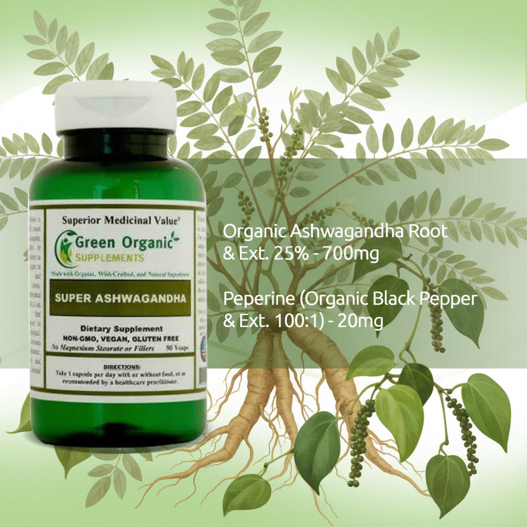 Green Organic Supplements' Ashwaganda