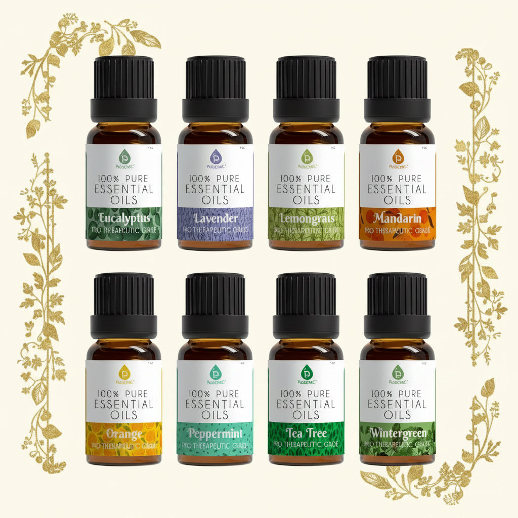 100% Pure Essential Aromatherapy Oils 8PCK