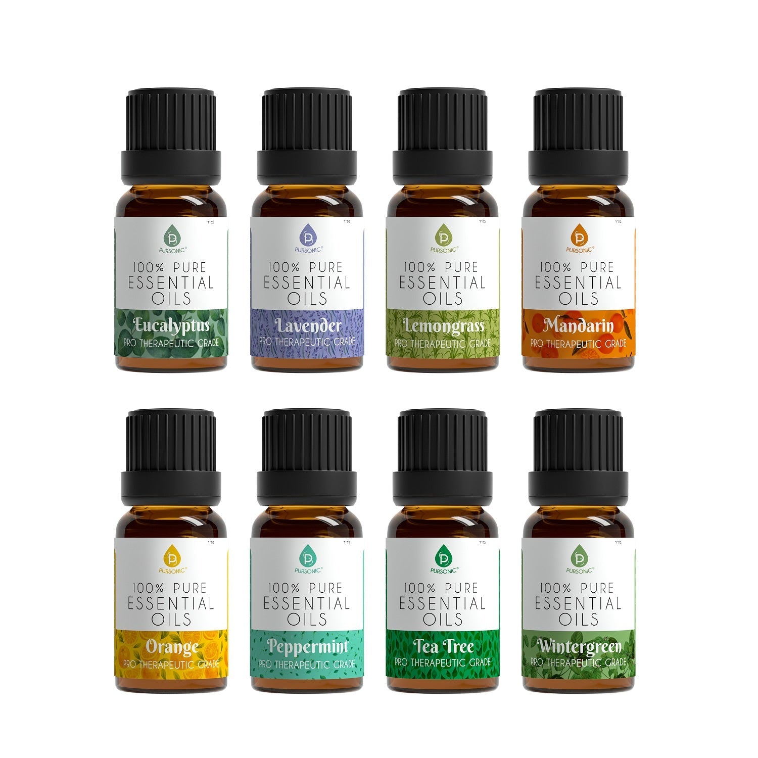 100% Pure Essential Aromatherapy Oils 8PCK
