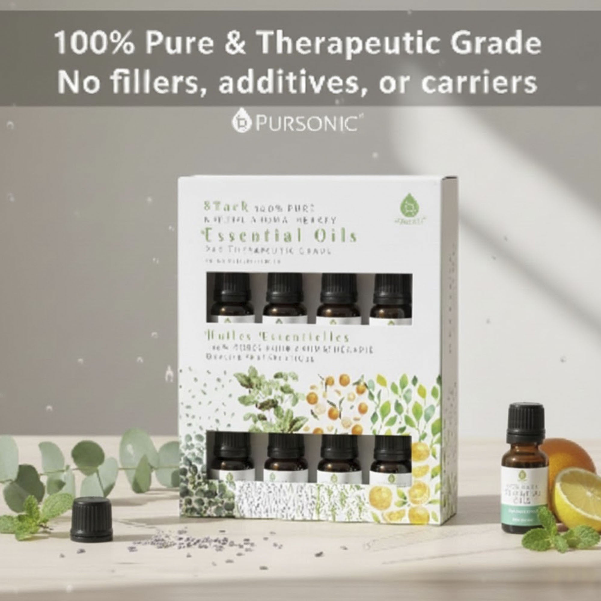 100% Pure Essential Aromatherapy Oils 8PCK