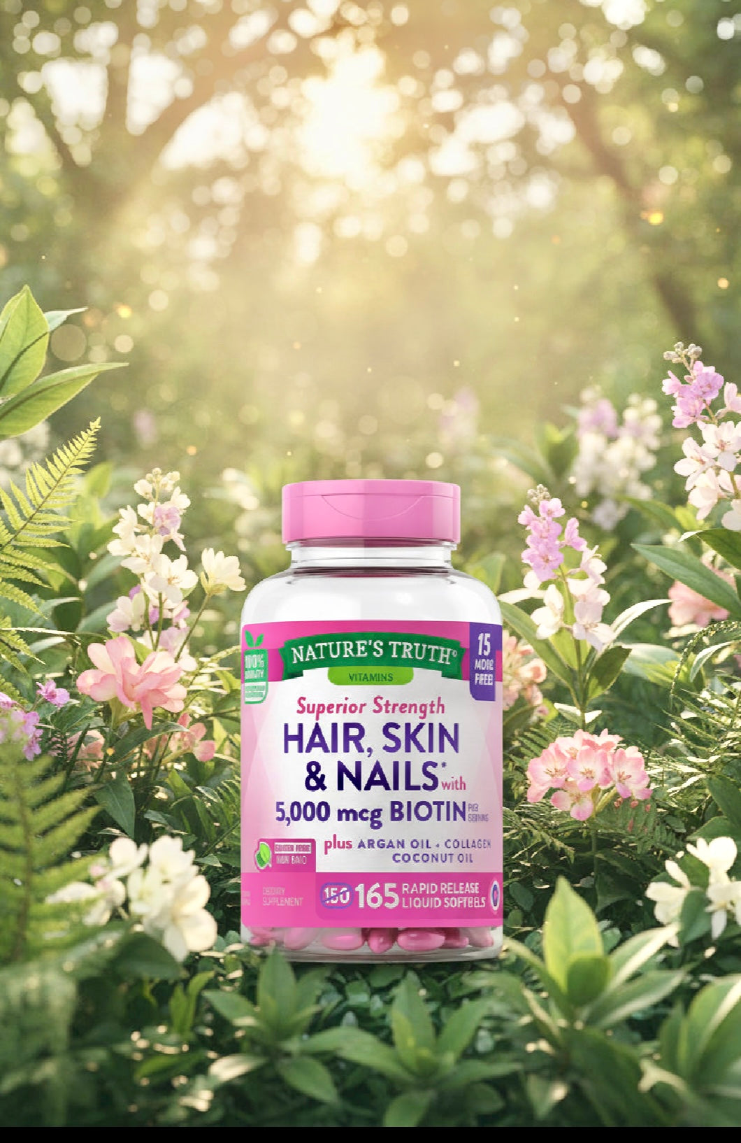 Natures Truth Superior Strength Hair, Skin & Nails SoftGel Supplements