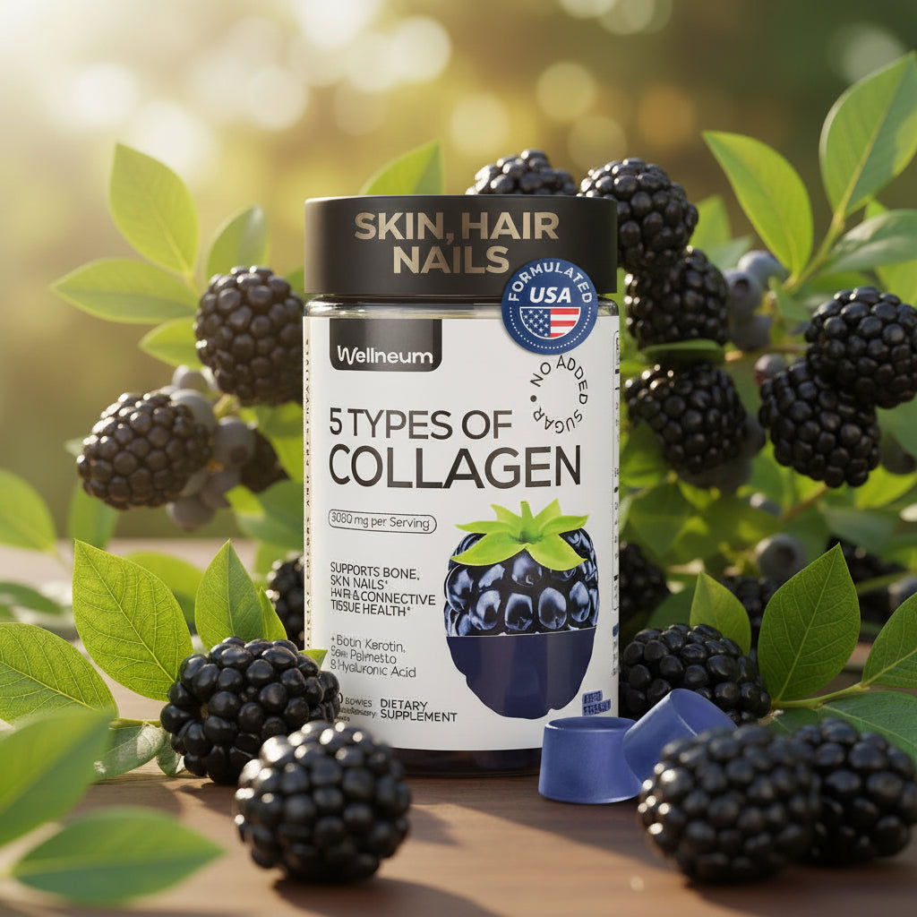Collagen Peptide Gummies for Women Men 3000 Mg Collagen Supplement for Healthy