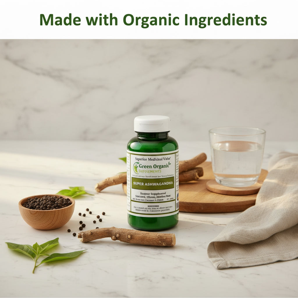 Green Organic Supplements' Ashwaganda