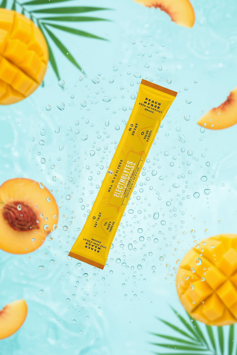 Key Nutrients Electrolyte Recovery Plus Hydration Travel Packets - Tropical Peach Mango
